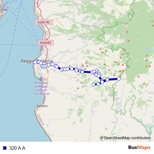 320 A A bus Line Map
