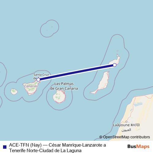 ACE-TFN (Nay) air Line Map