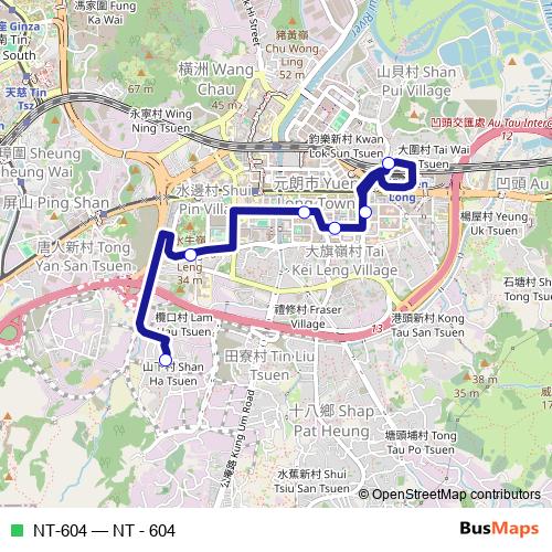 NT-604 bus Line Map