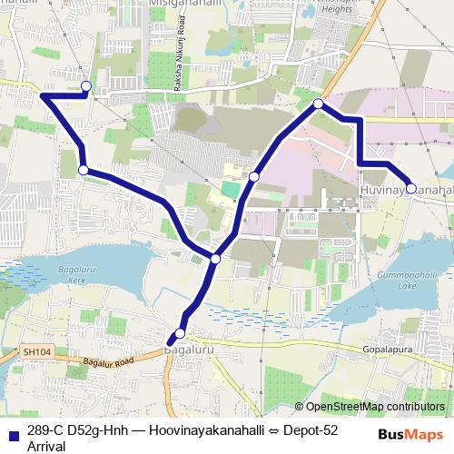 289-C D52g-Hnh bus Line Map