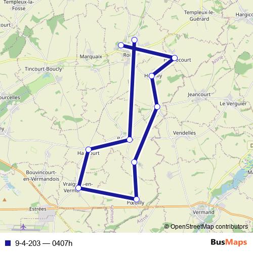 9-4-203 bus Line Map