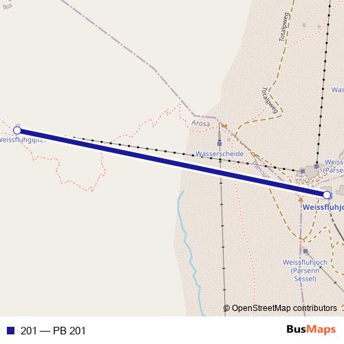 201 cable-car Line Map