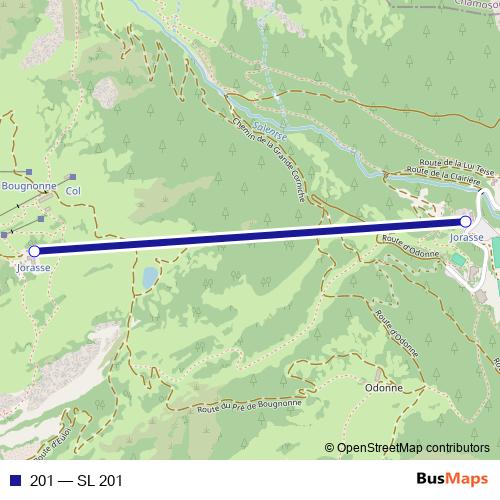 201 cable-car Line Map
