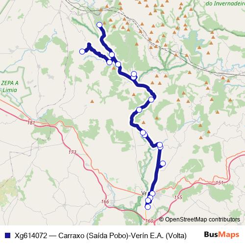 Xg614072 bus Line Map