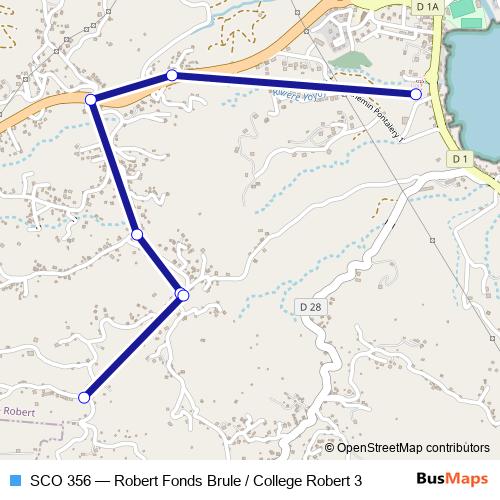 SCO 356 bus Line Map