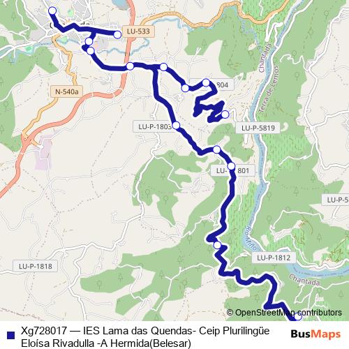 Xg728017 bus Line Map