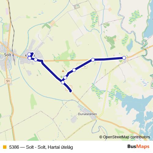 5386 bus Line Map