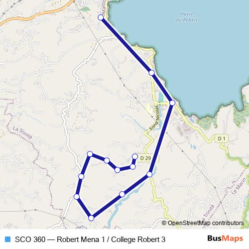 SCO 360 bus Line Map