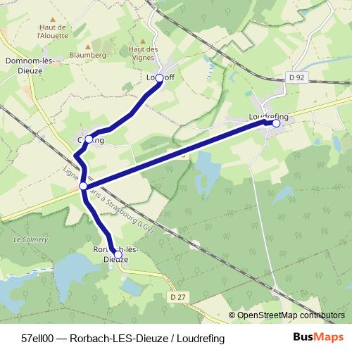 57ell00 bus Line Map