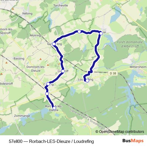 57ell00 bus Line Map