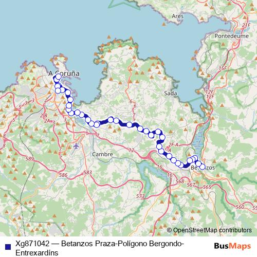 Xg871042 bus Line Map