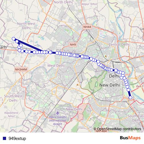 949extup bus Line Map