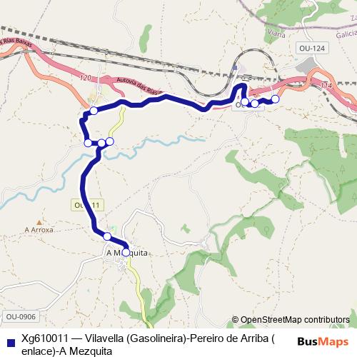 Xg610011 bus Line Map