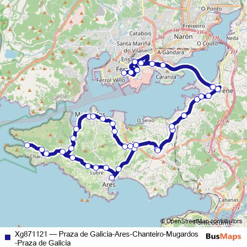 Xg871121 bus Line Map