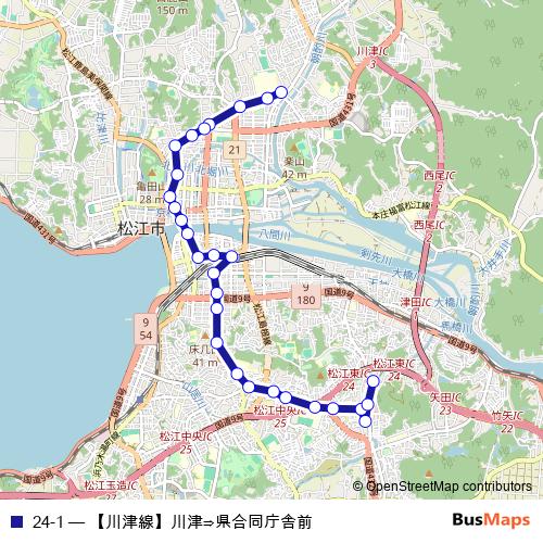 24-1 bus Line Map