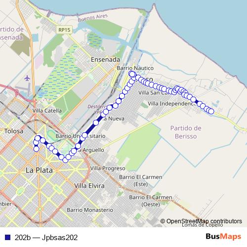 202b bus Line Map
