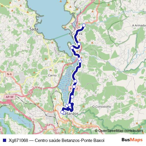 Xg871068 bus Line Map