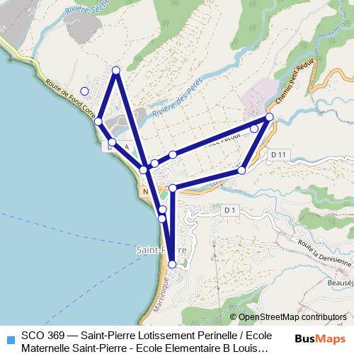 SCO 369 bus Line Map