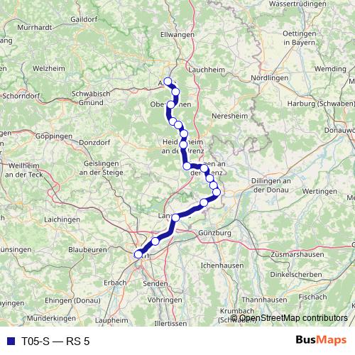 T05-S rail Line Map