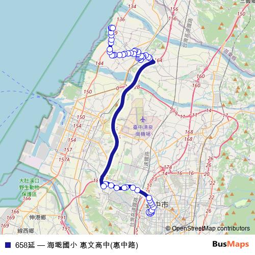 658延 bus Line Map