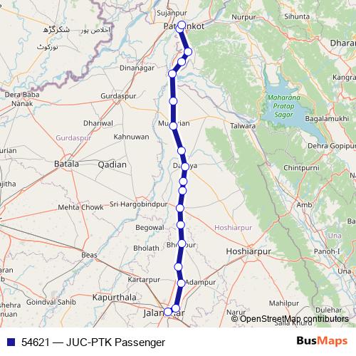 54621 rail Line Map