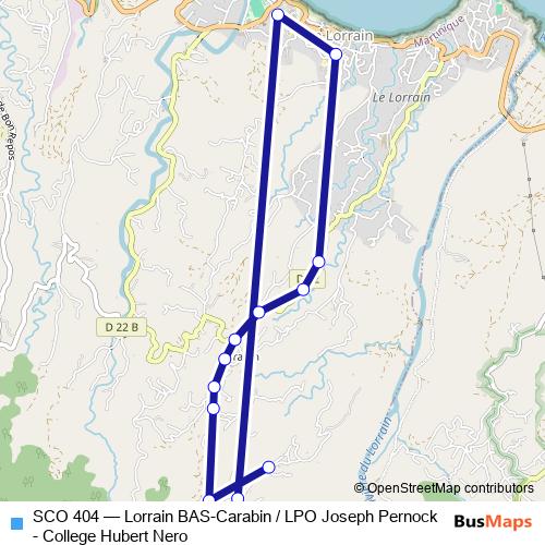 SCO 404 bus Line Map