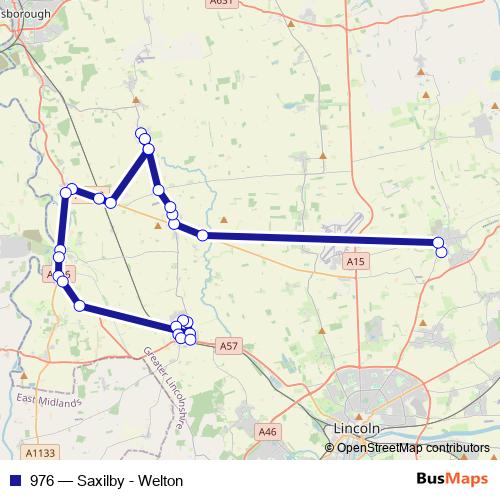 976 bus Line Map