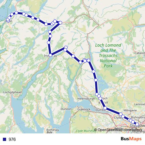976 bus Line Map