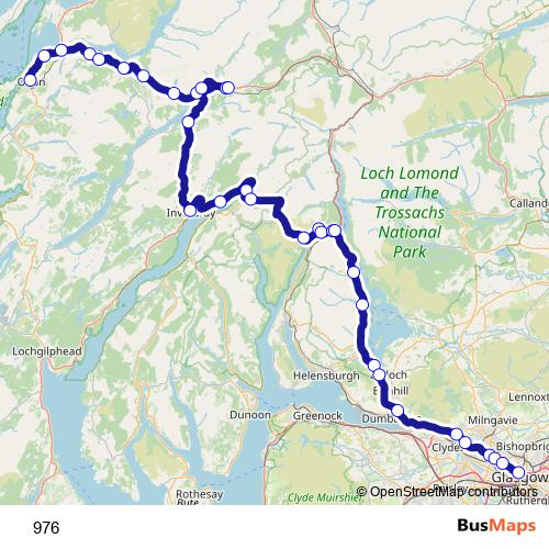 976 bus Line Map