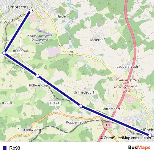 Rb98 rail Line Map