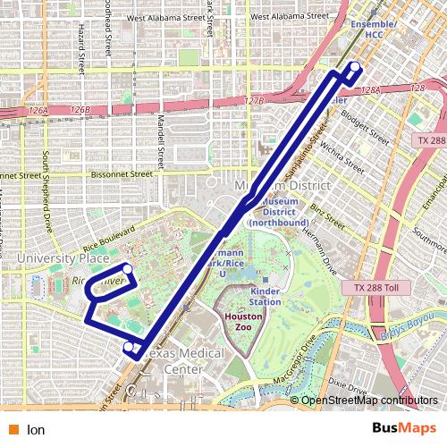 Ion bus Line Map