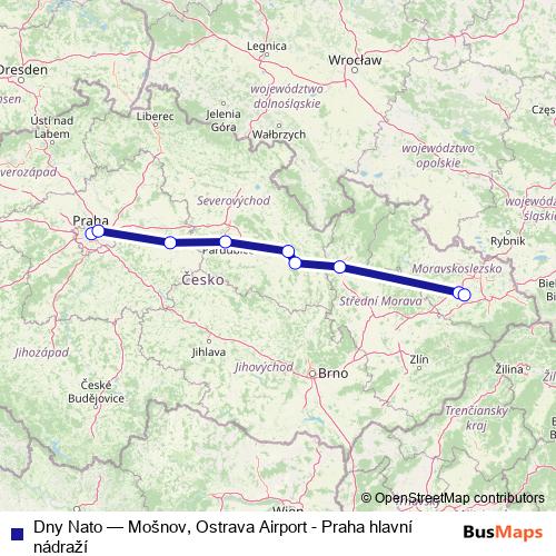 Dny Nato rail Line Map