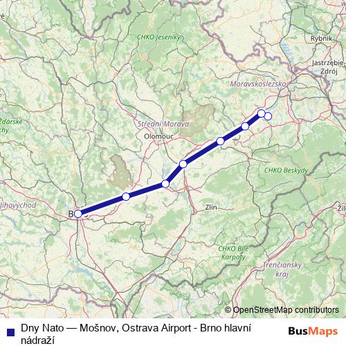 Dny Nato rail Line Map