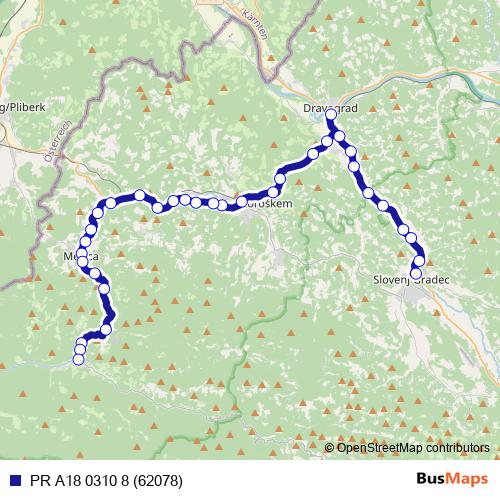 PR A18 0310 8 (62078) bus Line Map