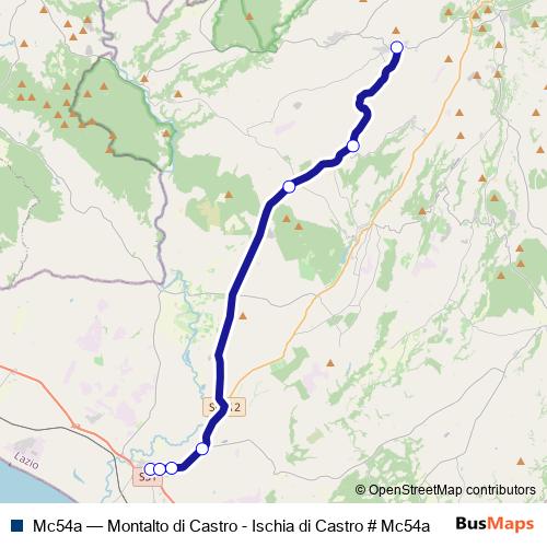 Mc54a bus Line Map