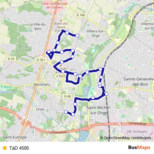TàD 4595 bus Line Map