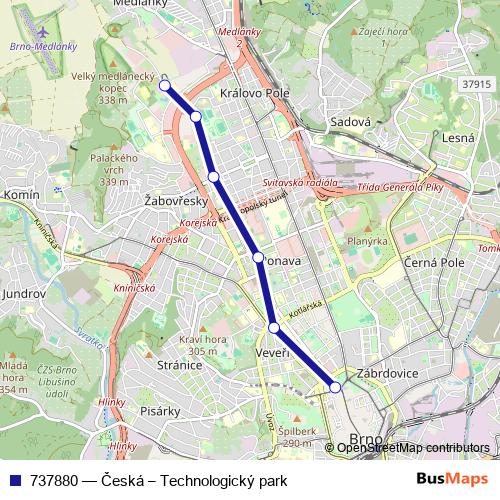 737880 tram Line Map