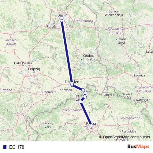 EC 178 rail Line Map