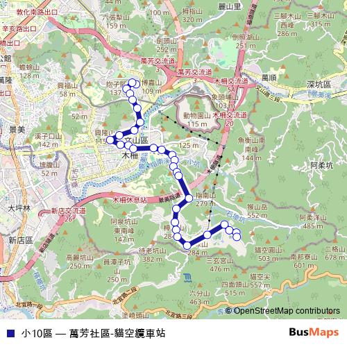 小10區 bus Line Map