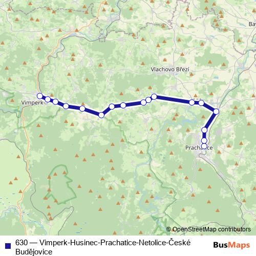 630 bus Line Map