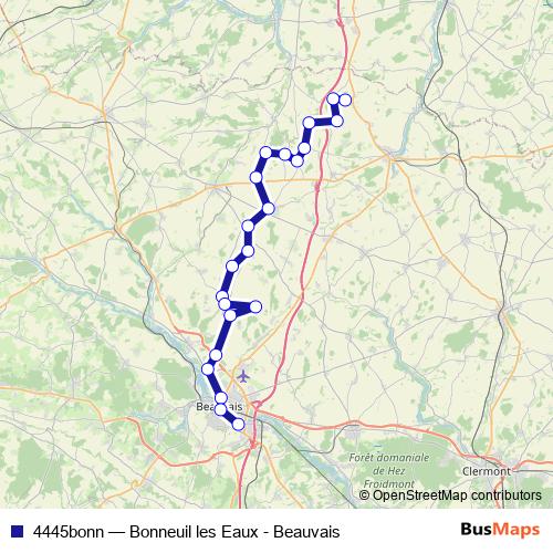 4445bonn bus Line Map