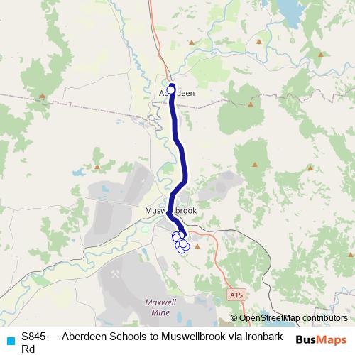 S845 bus Line Map