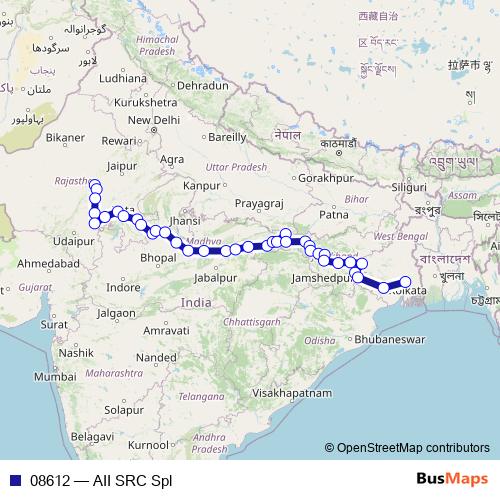08612 rail Line Map