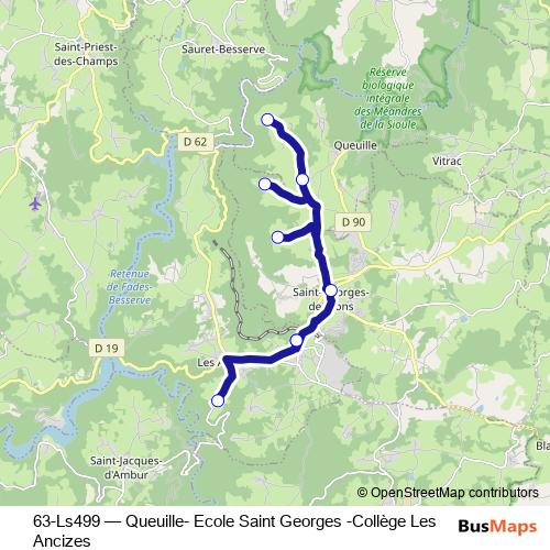 63-Ls499 bus Line Map