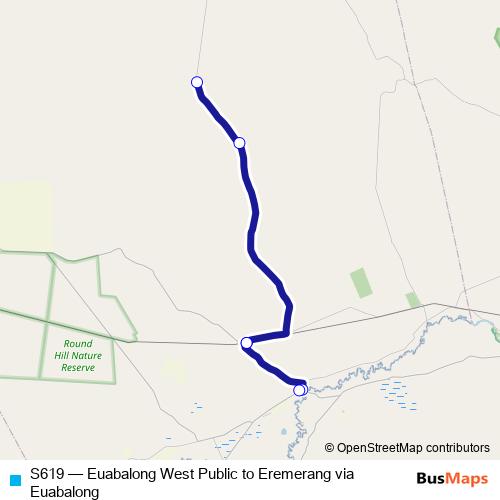 S619 bus Line Map