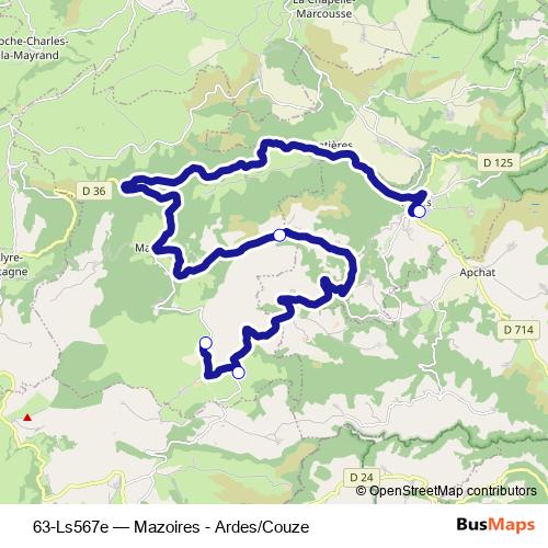 63-Ls567e bus Line Map