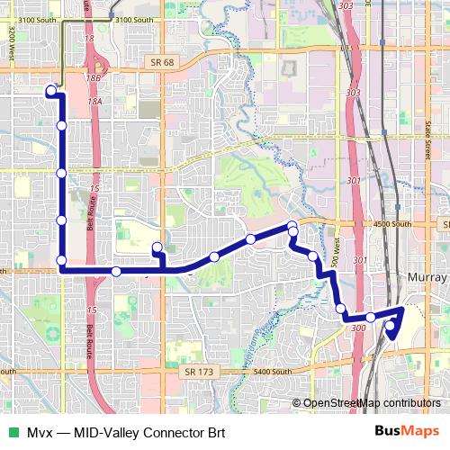 Mvx bus Line Map