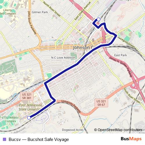 Bucsv bus Line Map