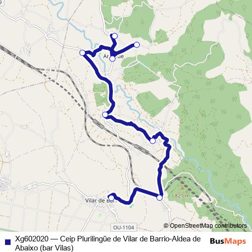 Xg602020 bus Line Map