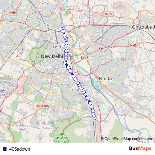 405adown bus Line Map